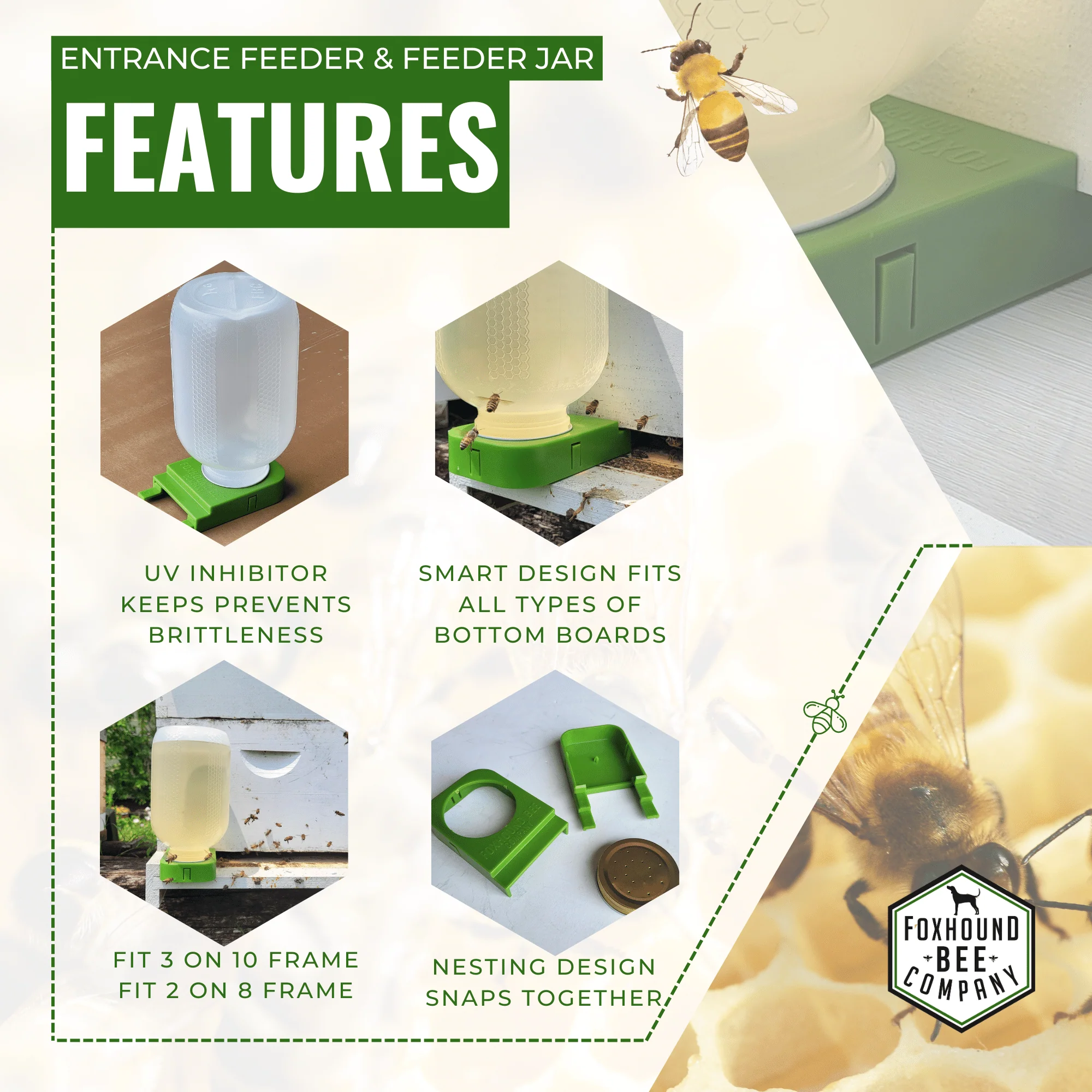 1/2 Gallon Jar and Foxhound Entrance Feeder with UV Inhibitor - Image 4