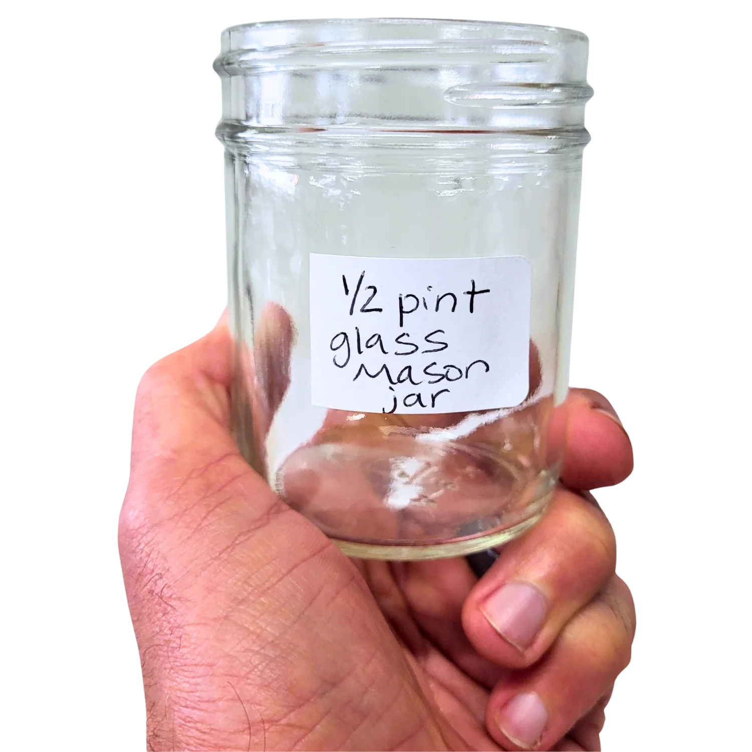 1/2 Glass Pint Mason Jar - 8 oz - Image 3