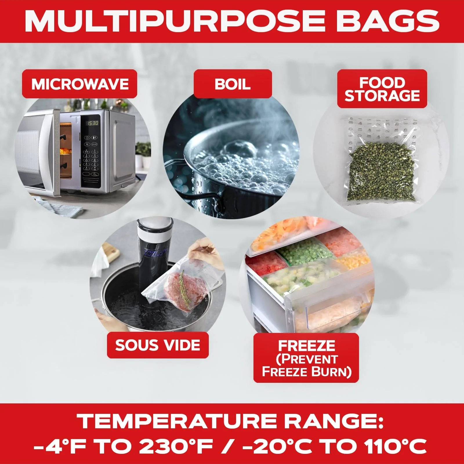 100 count 11x16 Vacuum Sealer Bags - Image 5