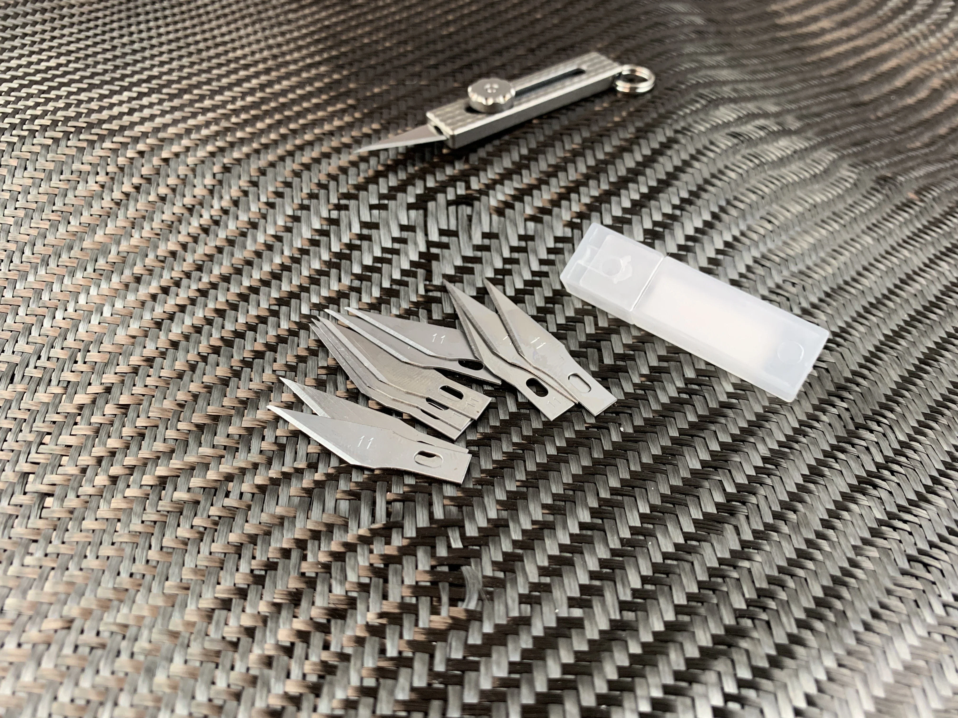 << 10X Spare Blades >> For Slide Lock Titanium Craft Knife - Image 3