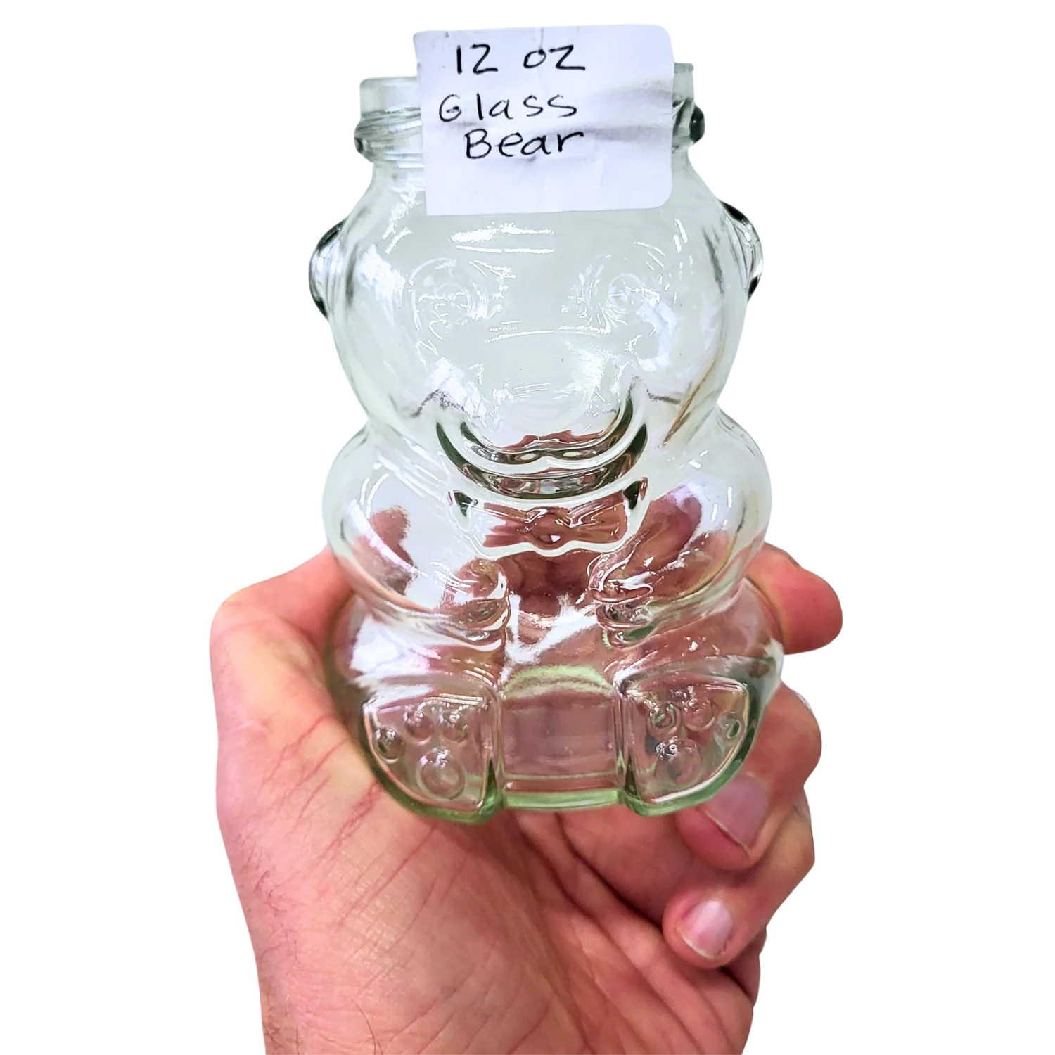 12 oz Glass Bear Honey Jar - Image 3