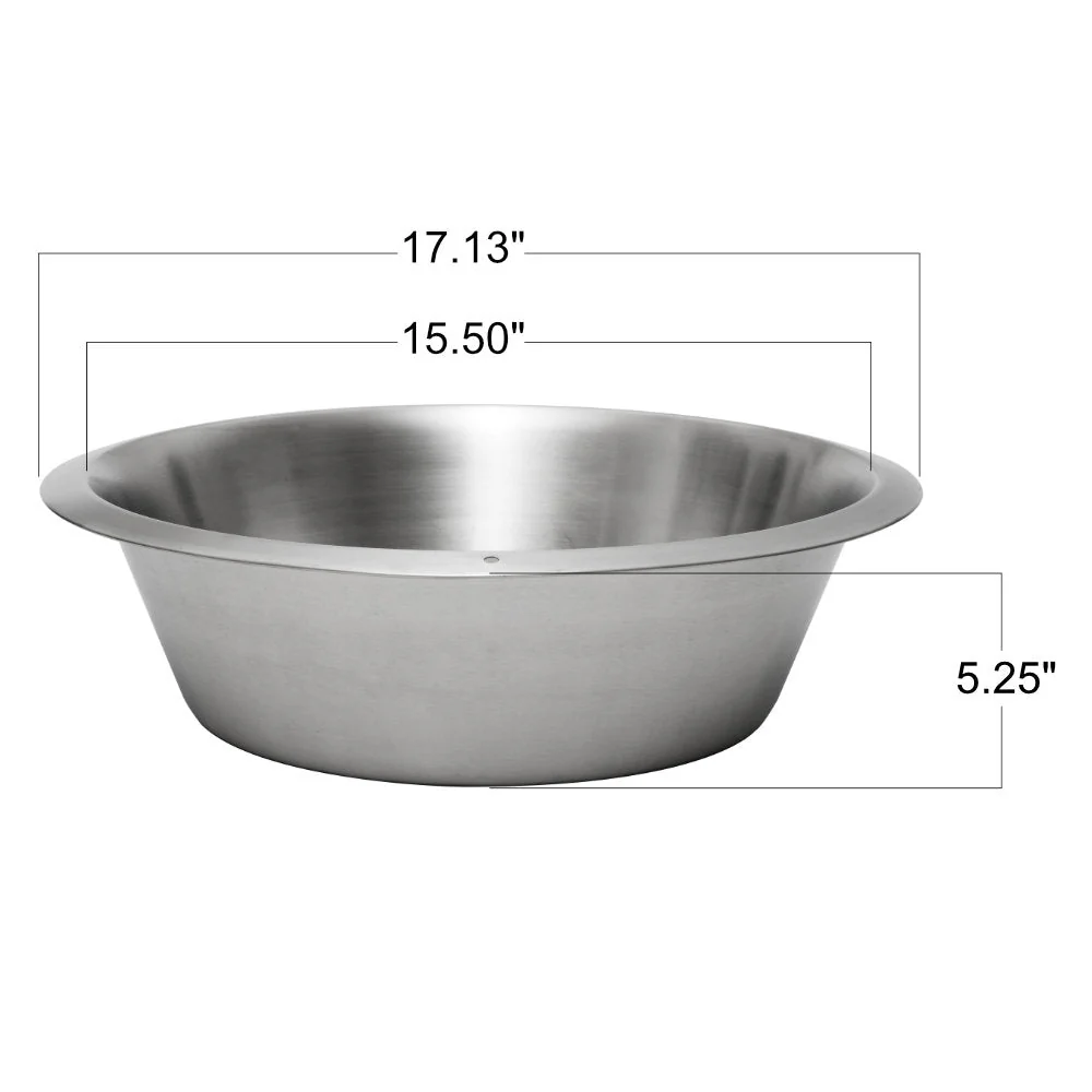 12qt Stainless Steel Flat Bottom Dish Pan - Image 5