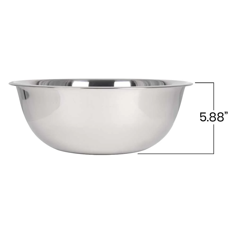 13-Qt Extra Heavy Stainless Steel Mixing Bowl - Image 6