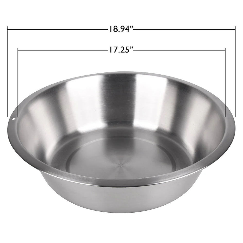 15 Qt Stainless Steel Flat Bottom Pan - Image 7