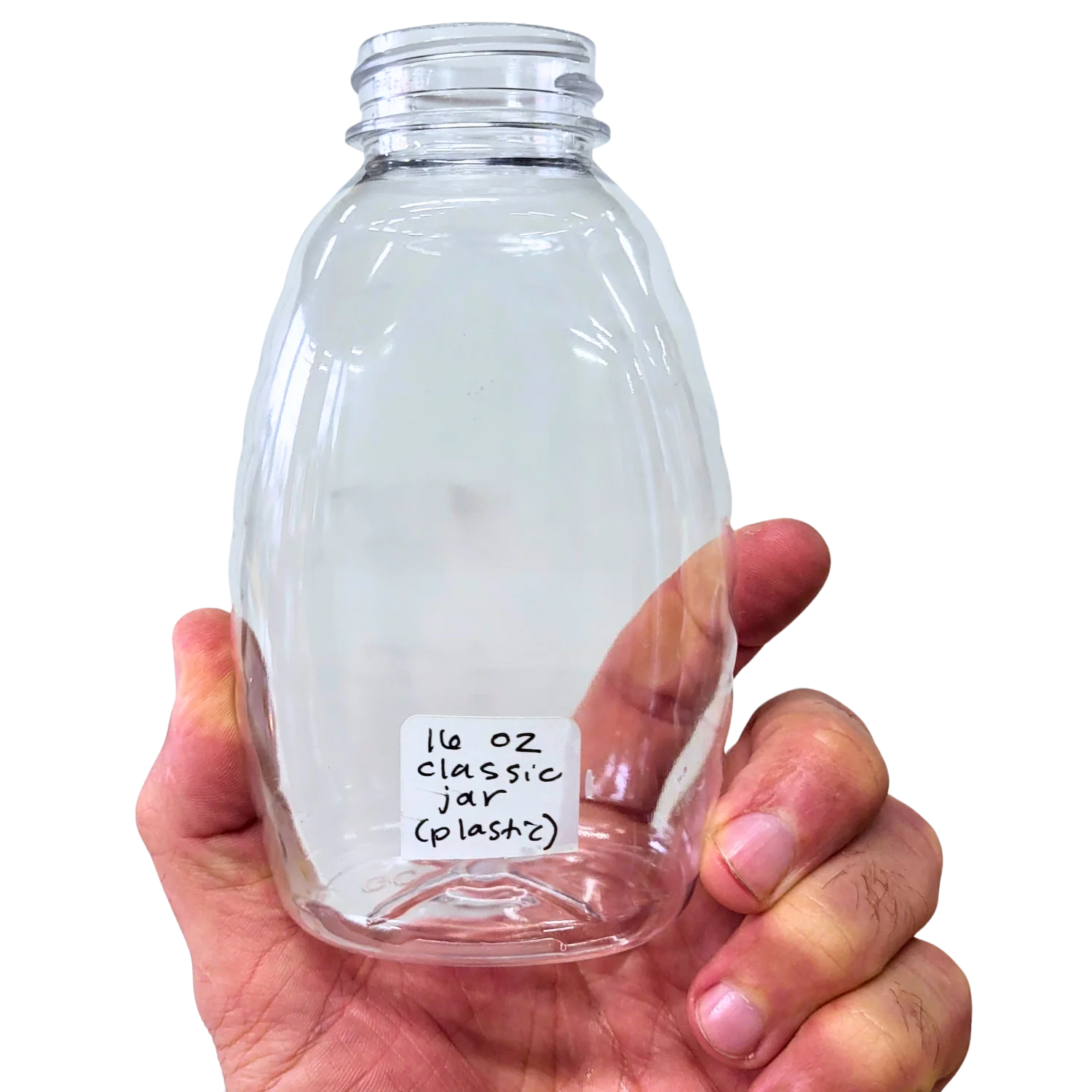 16 oz Plastic Classic Honey Jars - Image 3