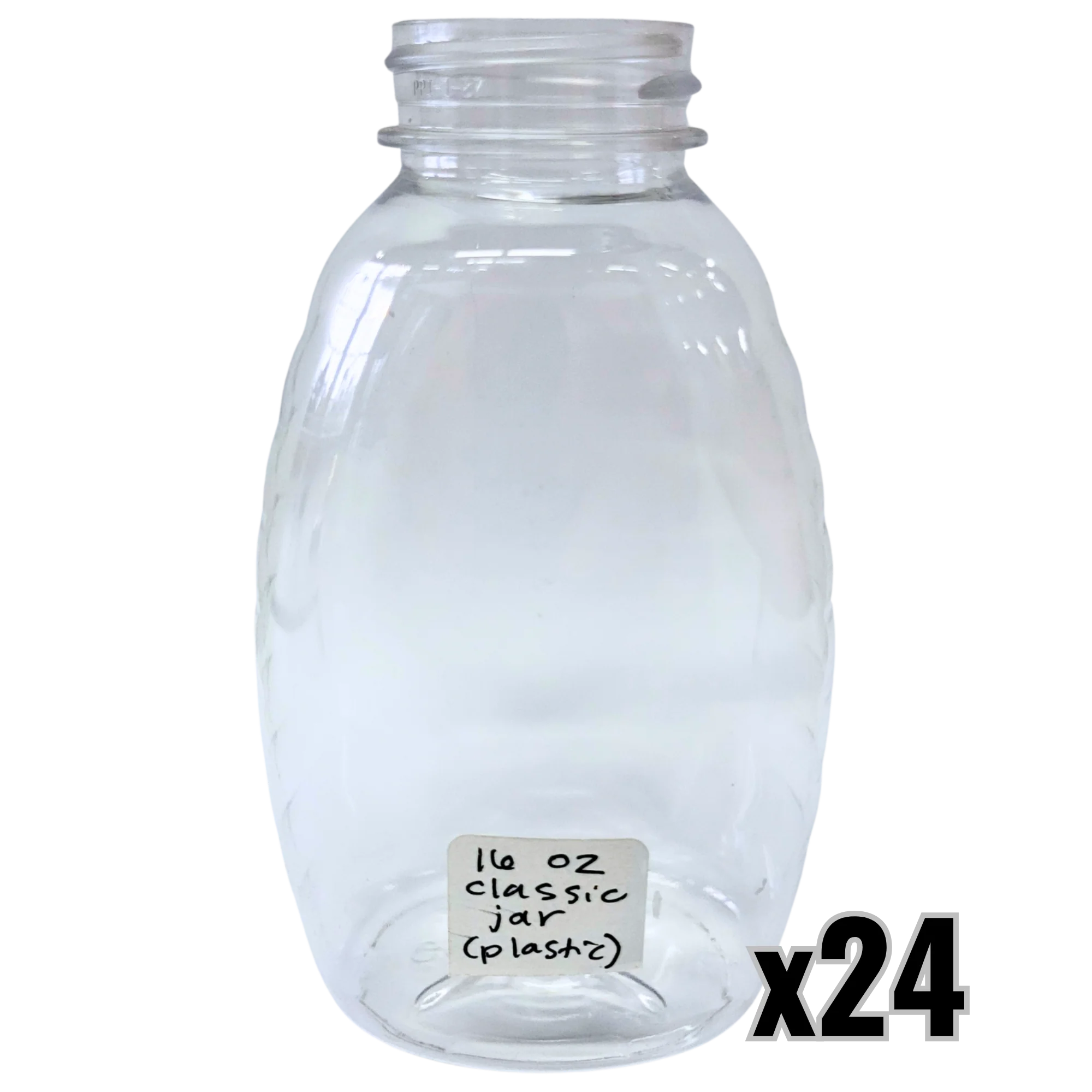 16 oz Plastic Classic Honey Jars - Image 5