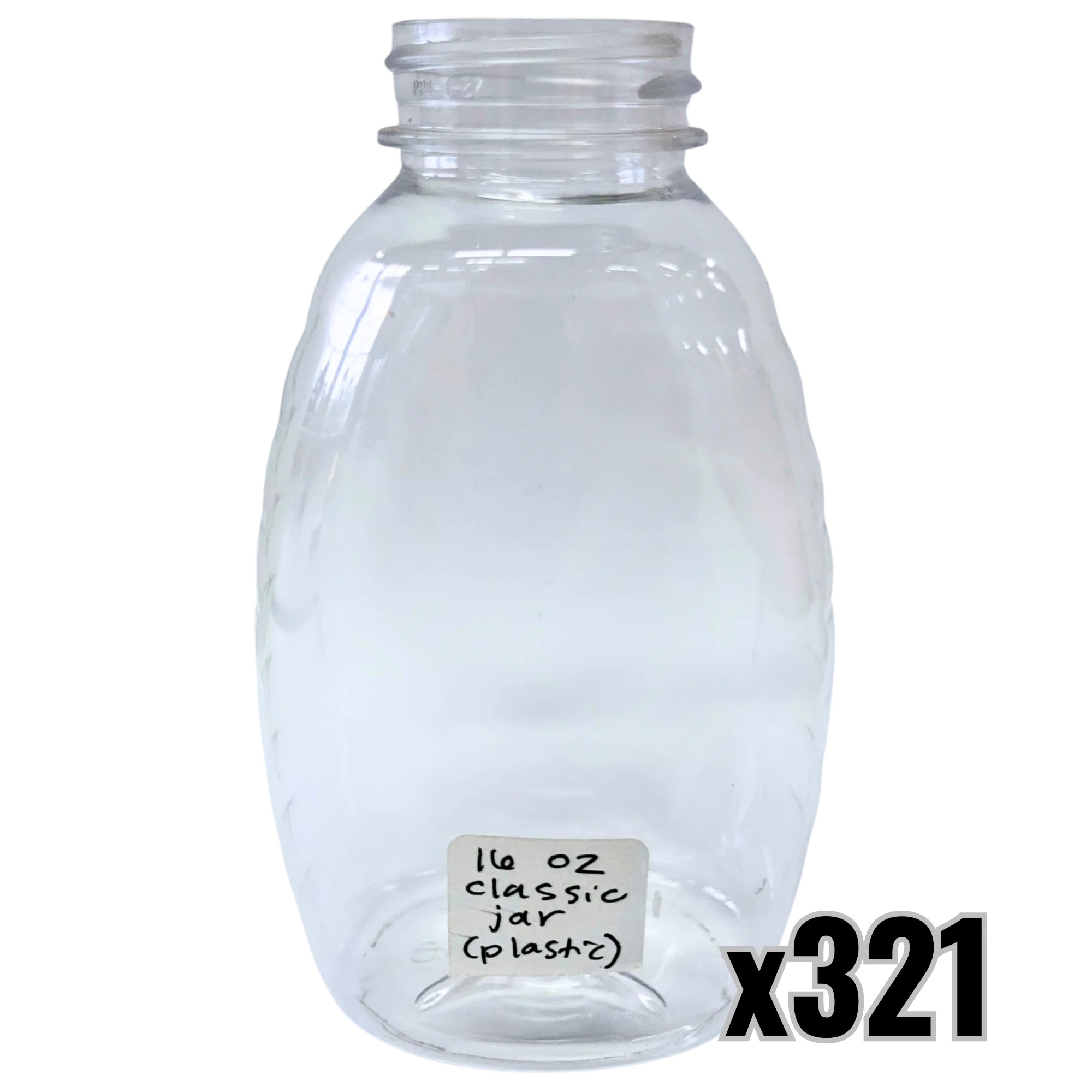 16 oz Plastic Classic Honey Jars - Image 6