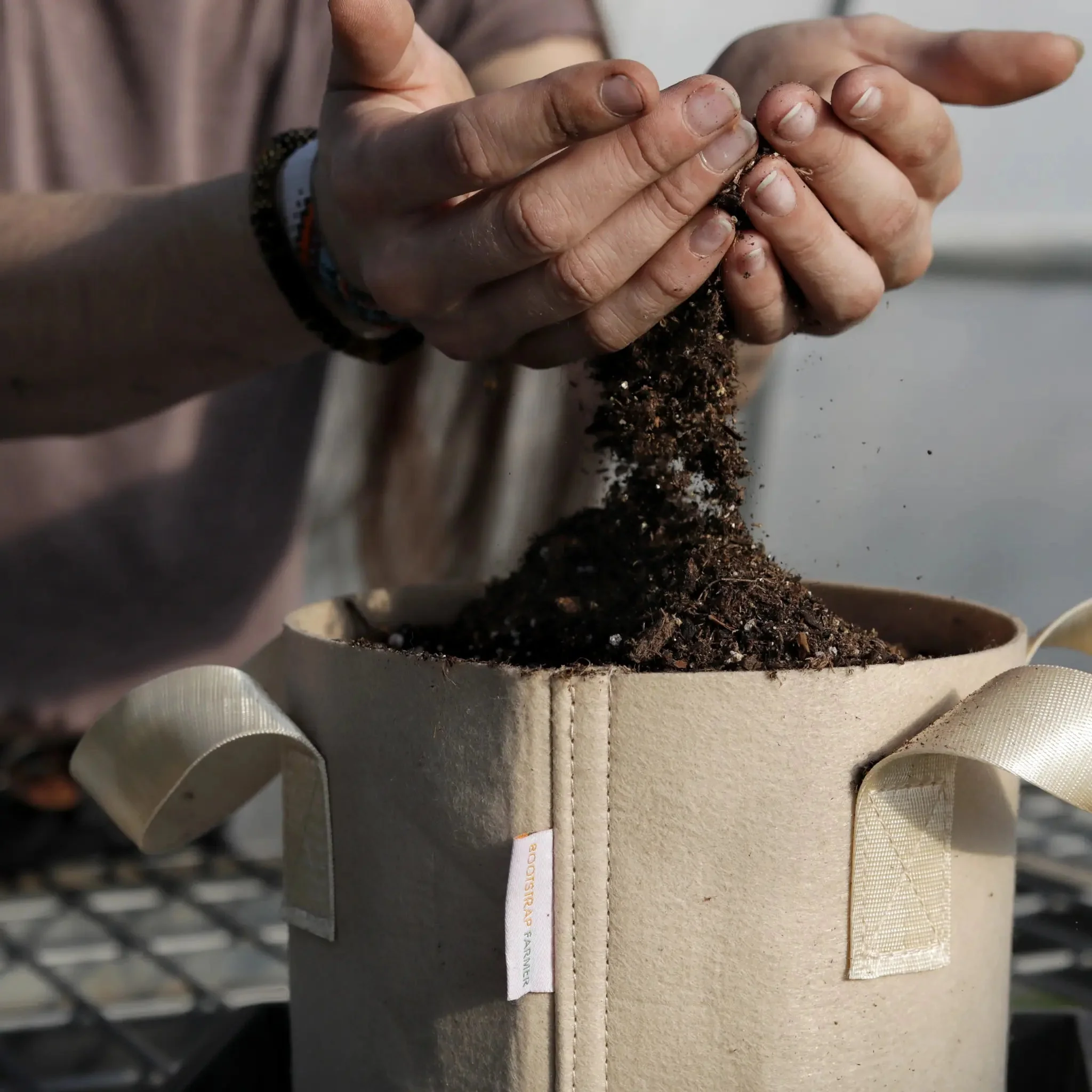 2 Gal Grow Bag - Tan - Image 3