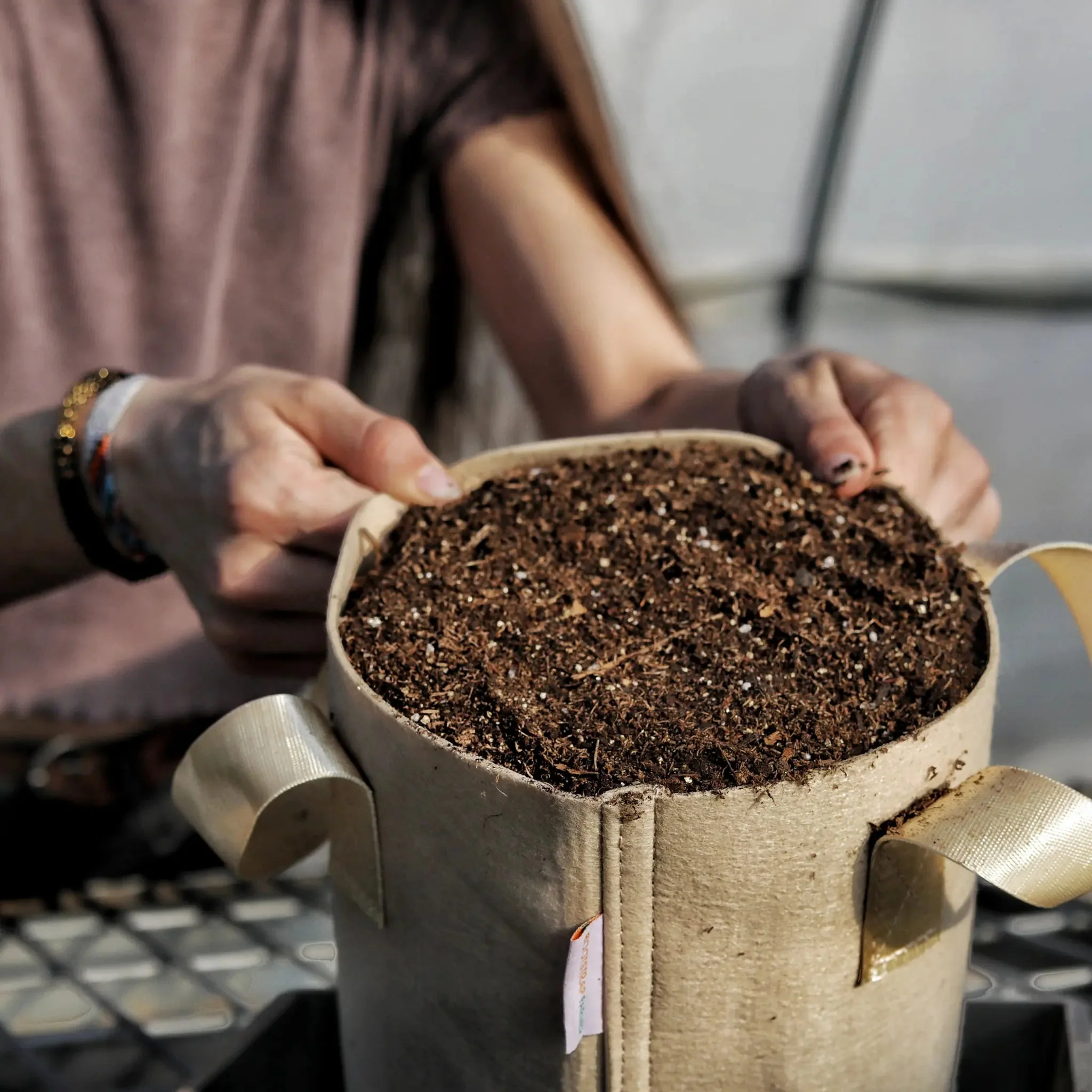 2 Gal Grow Bag - Tan - Image 4