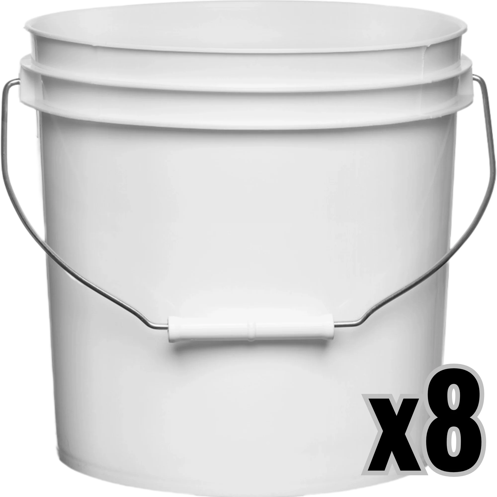 2 Gallon Round Bucket and Lid with Gasket - Image 3
