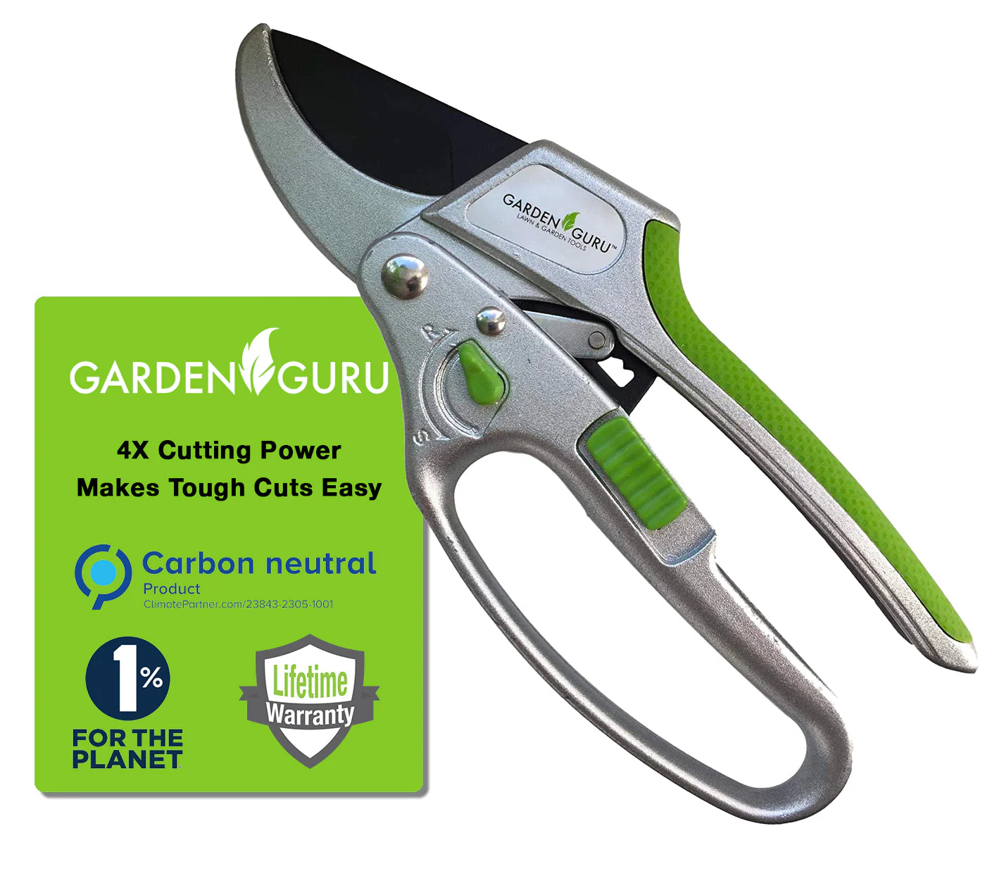 2-in-1 Garden Ratchet Pruning Shears Clippers - Image 2