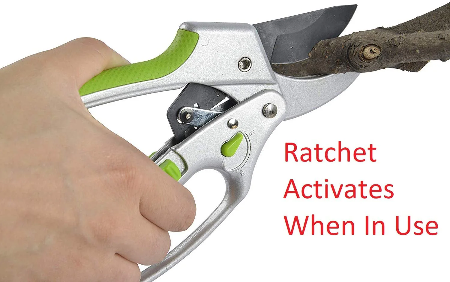 2-in-1 Garden Ratchet Pruning Shears Clippers - Image 5