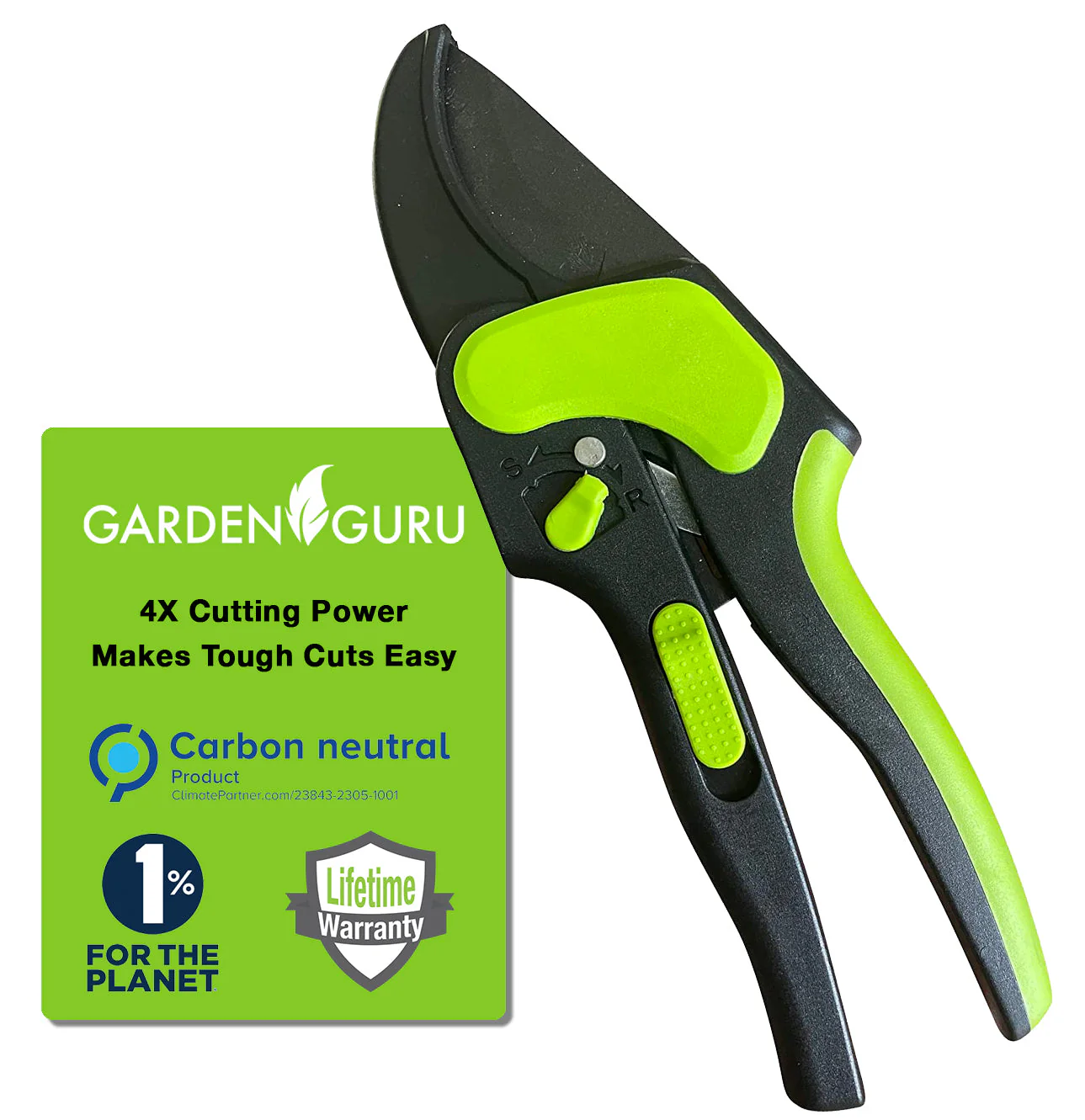 2-in-1 Ratchet Pruning Garden Shears Clippers - Image 2