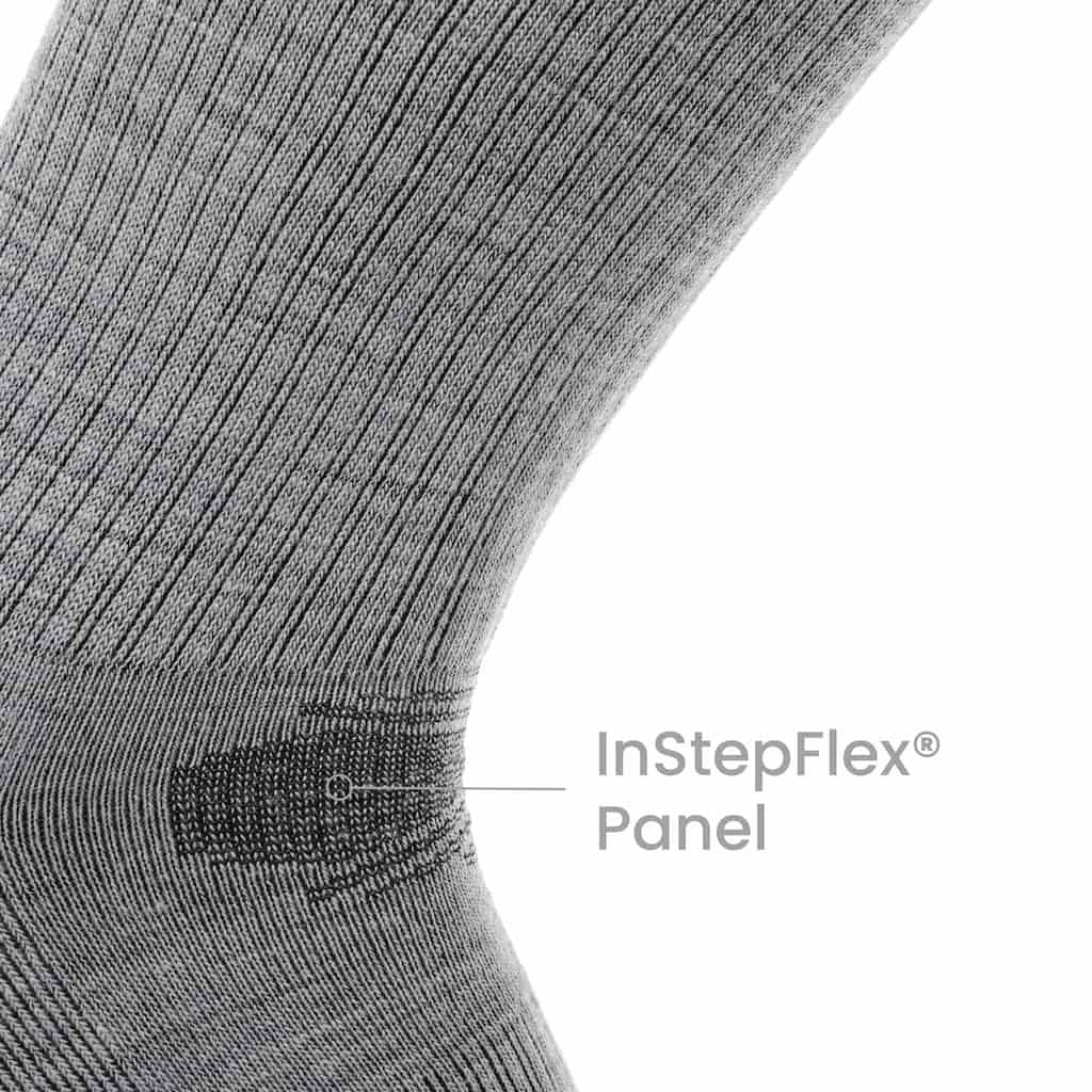 3 Pack Ash - Casual Crew Midweight Merino Wool Sock - Image 5