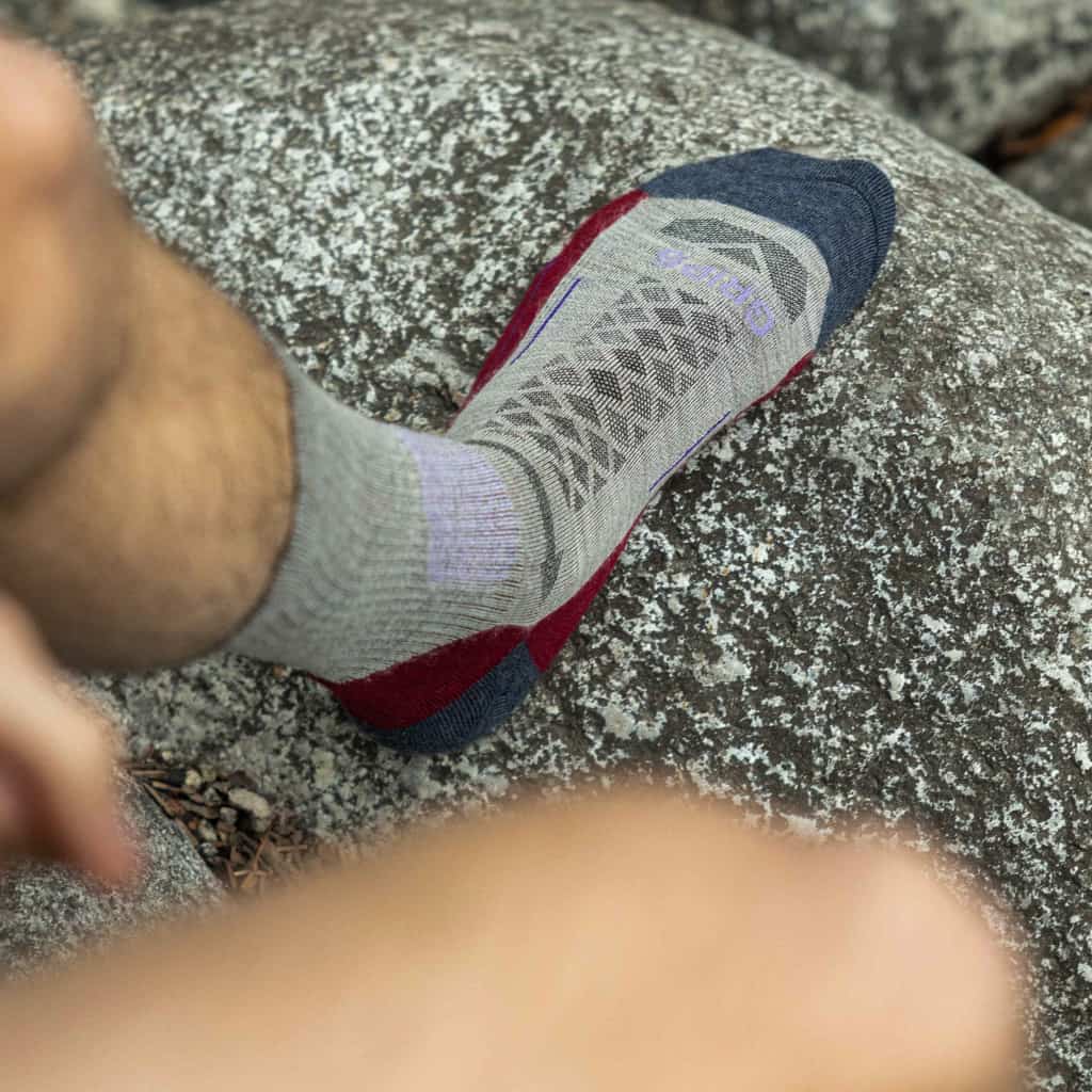 3 Pack Berry - Hike Crew Midweight Merino Wool Sock - Image 3