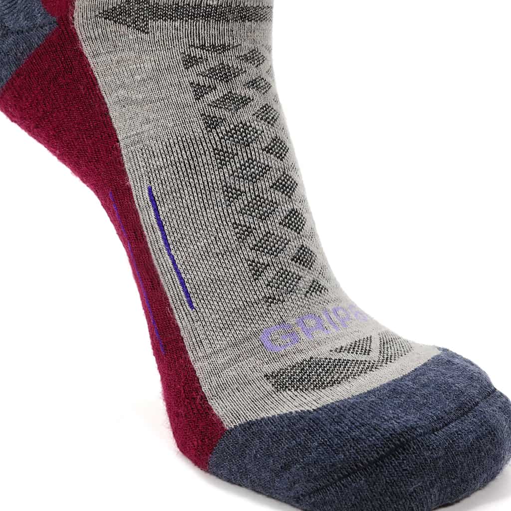 3 Pack Berry - Hike Crew Midweight Merino Wool Sock - Image 7
