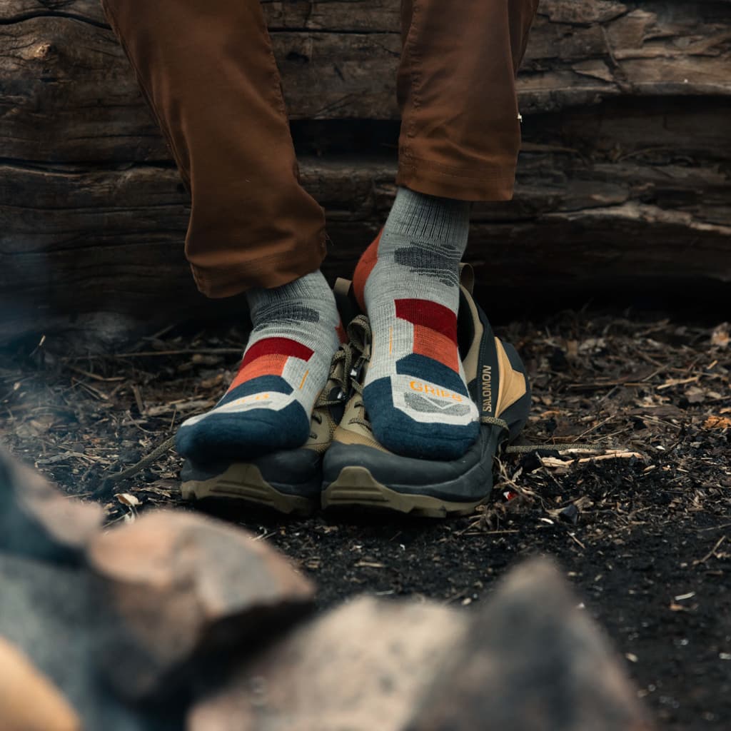 3 Pack Campfire - Hike Crew Lightweight Merino Wool Sock - Image 3