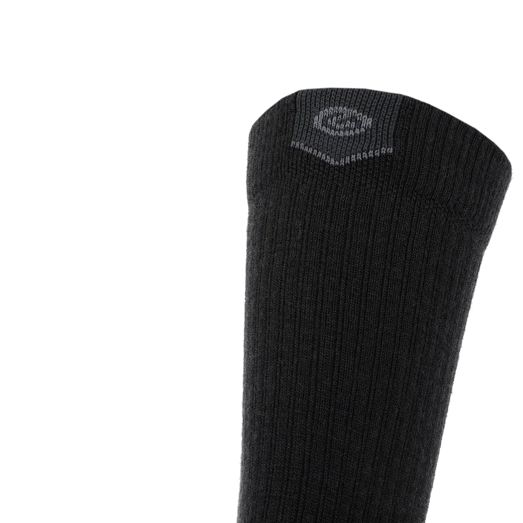 3 Pack Carbon - Casual Crew Midweight Merino Wool Sock - Image 3