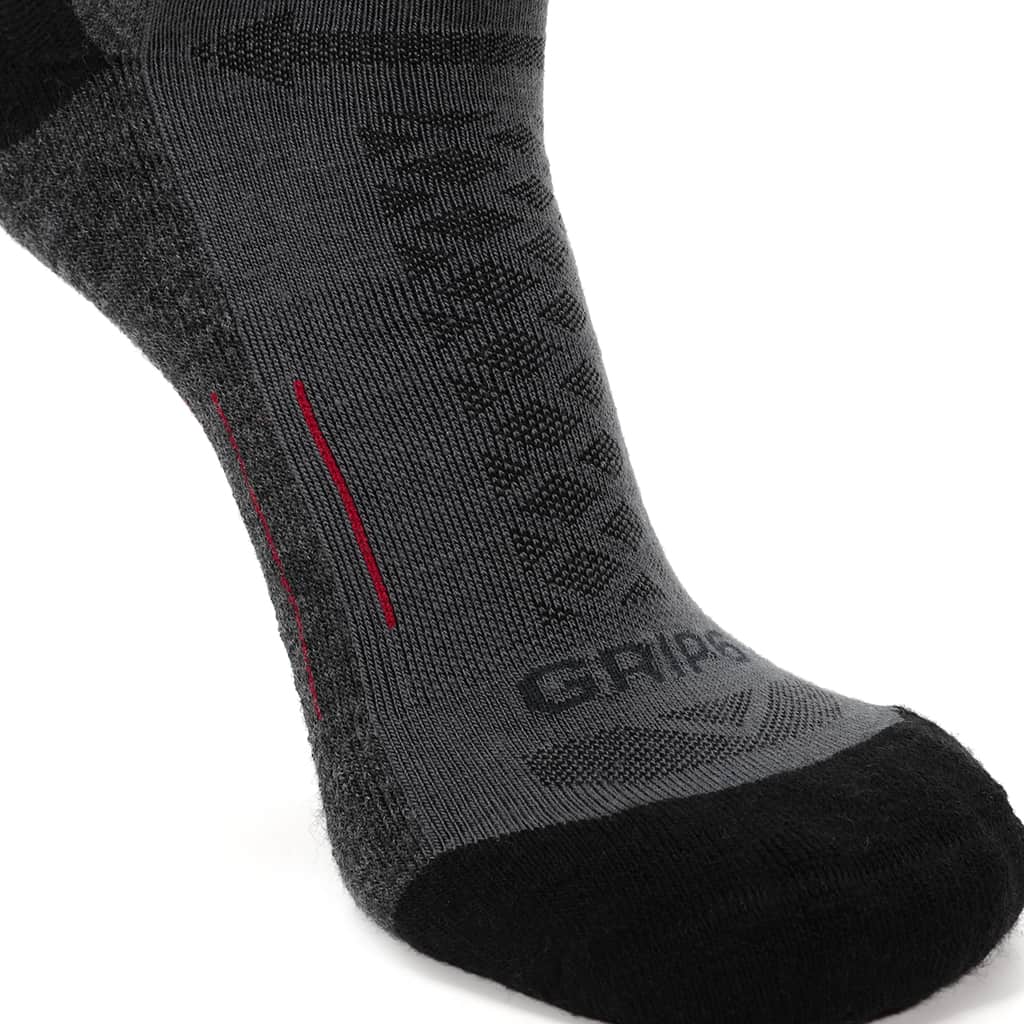 3 Pack Graphite - Hike Crew Midweight Merino Wool Sock - Image 5