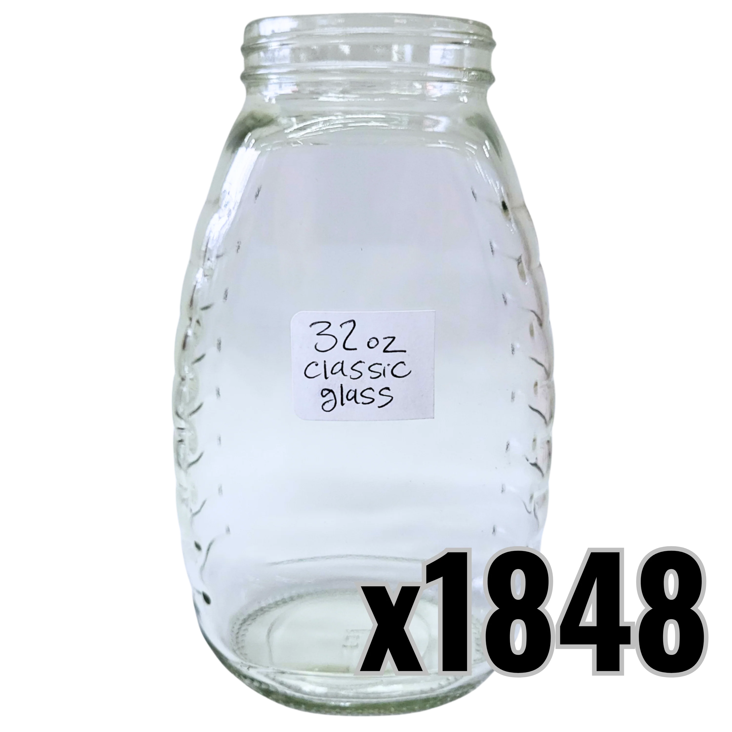 32 oz Glass Classic Honey Jars - Image 6