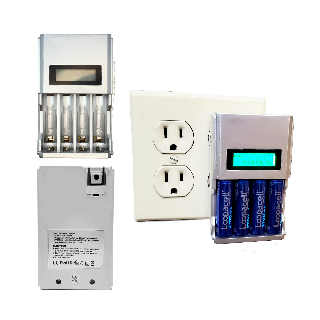4 Bay AA Battery Charger - Image 7