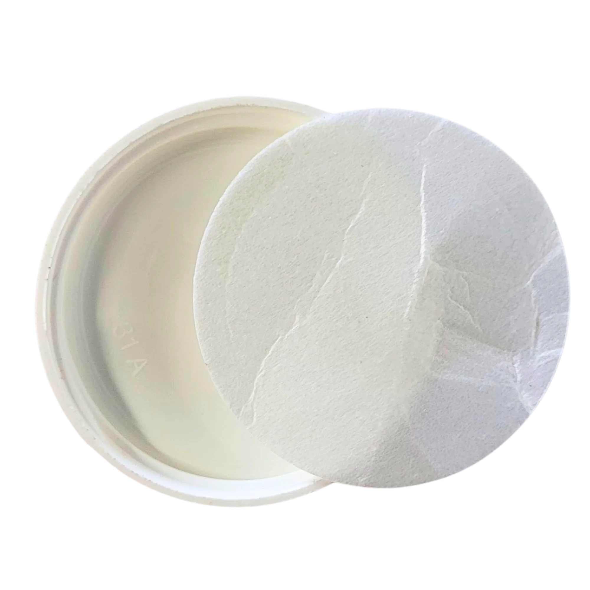 48 mm White Plastic Lids with Pressure Seal - Image 3