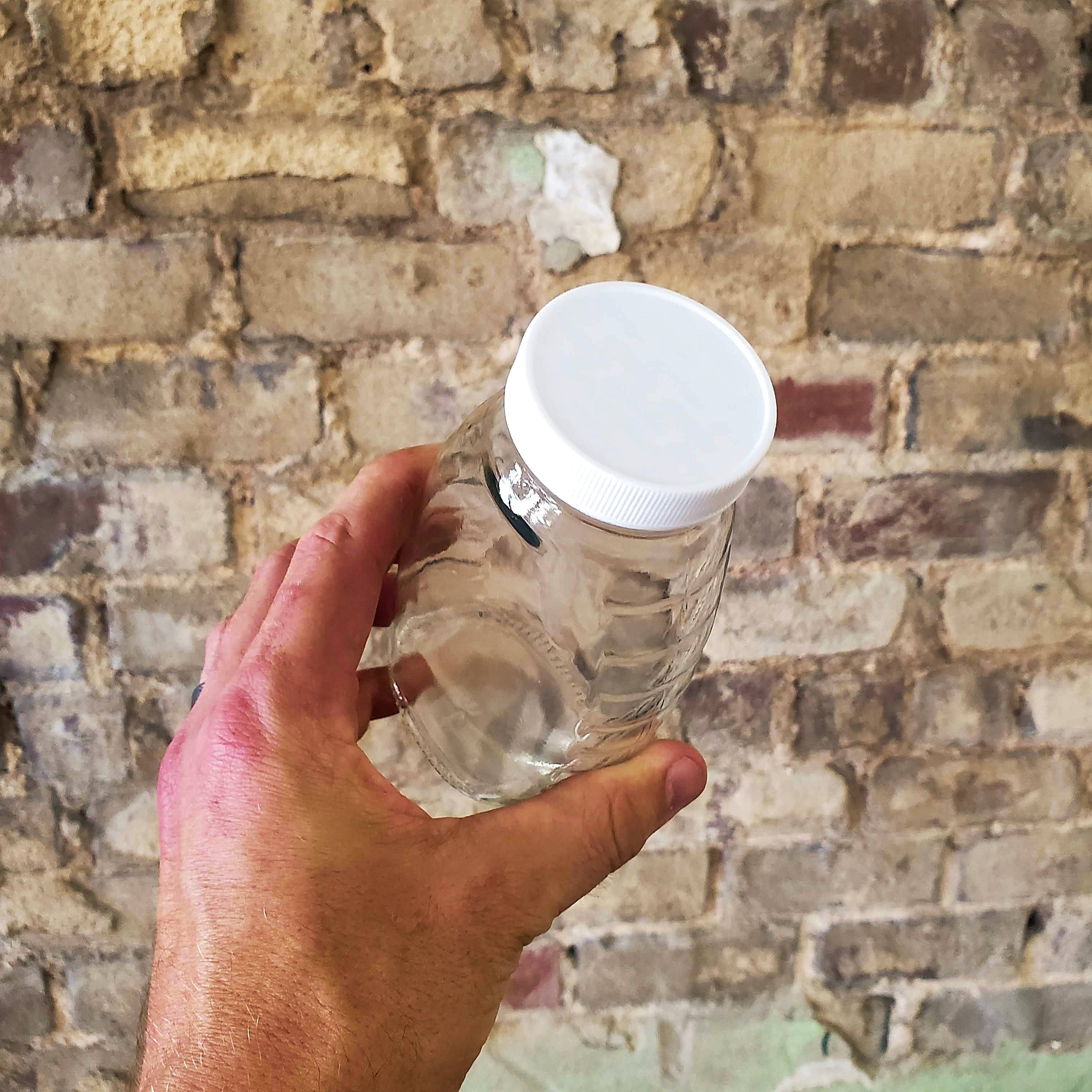 48 mm White Plastic Lids with Pressure Seal - Image 5
