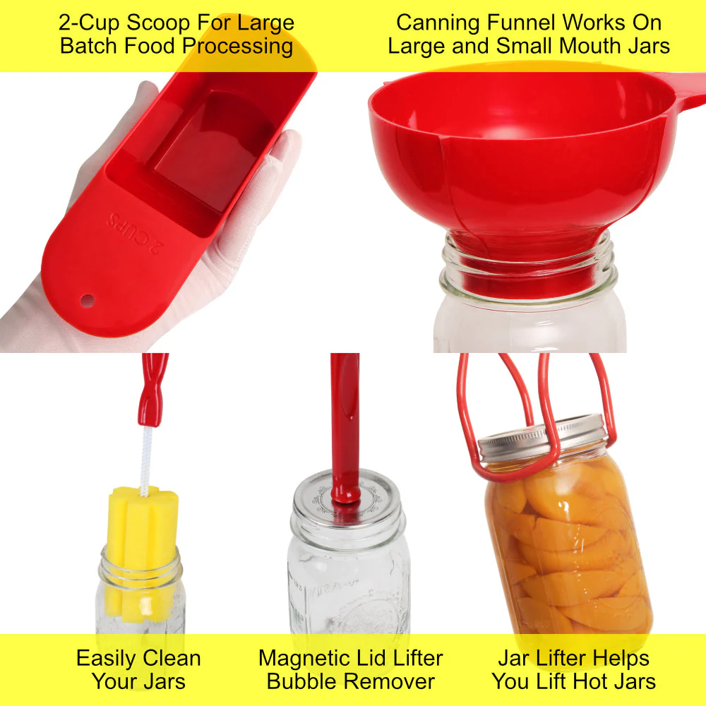5-Piece Home Canning Kit with 2-Cup Measuring Scoop - Image 2