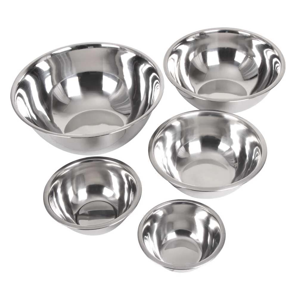 5 Piece Stainless Steel Bowl Set - Image 4