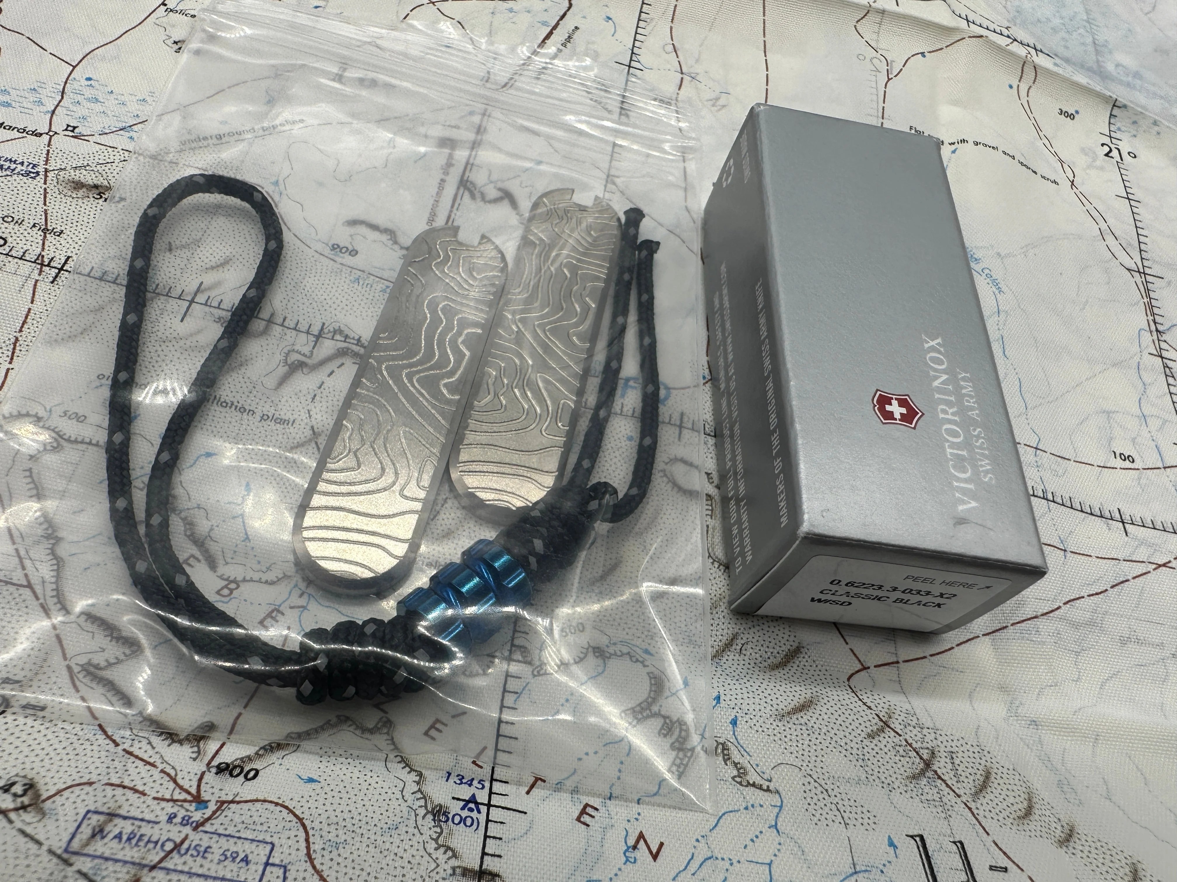 58mm Titanium Scales + Classic Swiss Army Knife Kit - Image 11