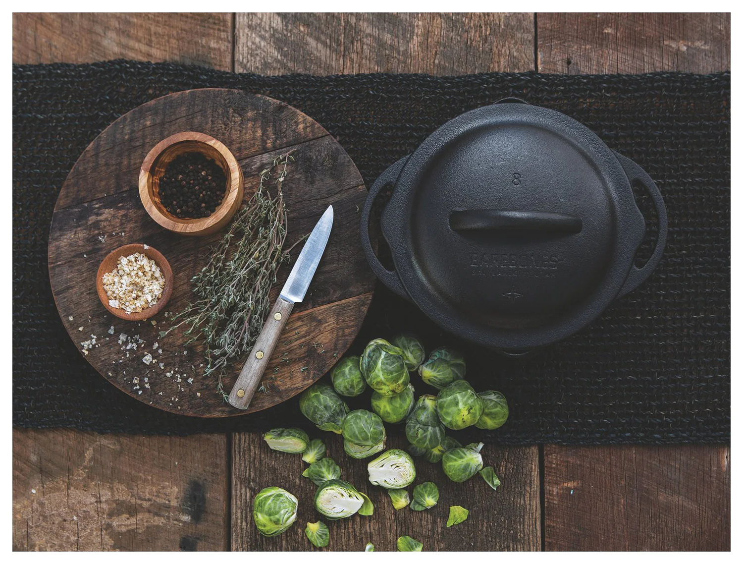 8" 2 Qt Cast Iron Lid - Image 2