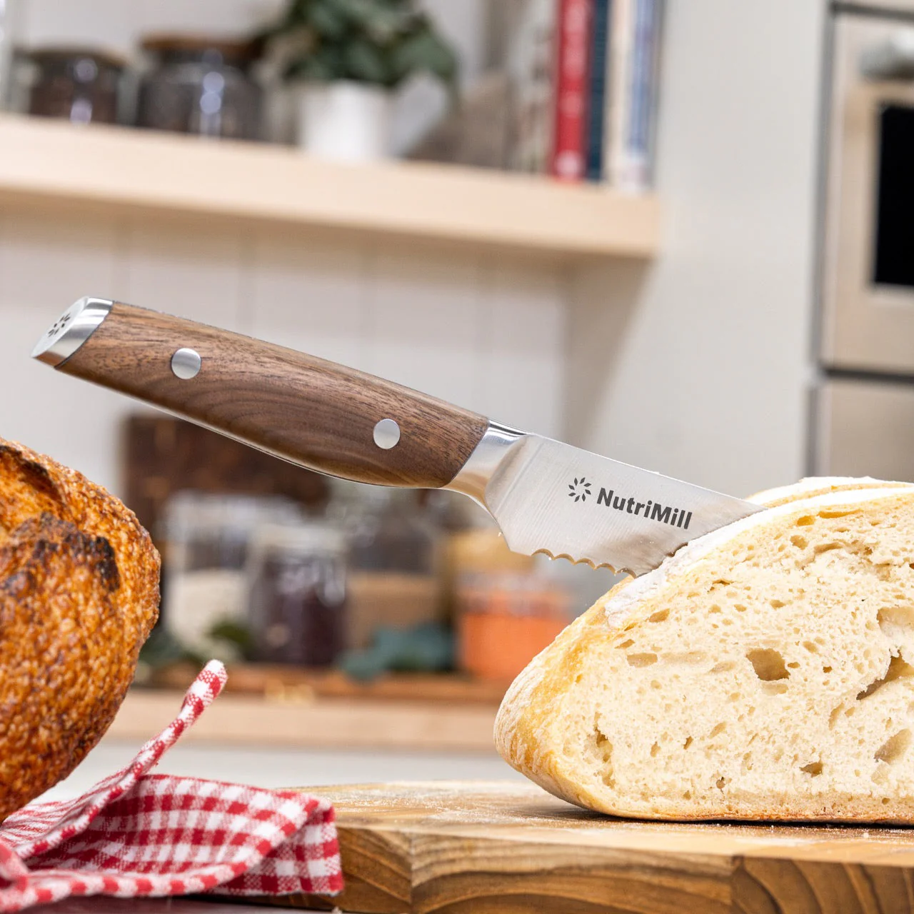 8" Bread Knife with Walnut Handle - Image 6