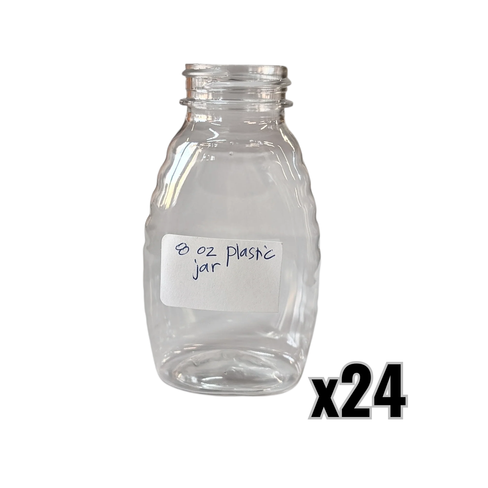 8 oz Plastic Classic Honey Jars - Image 4