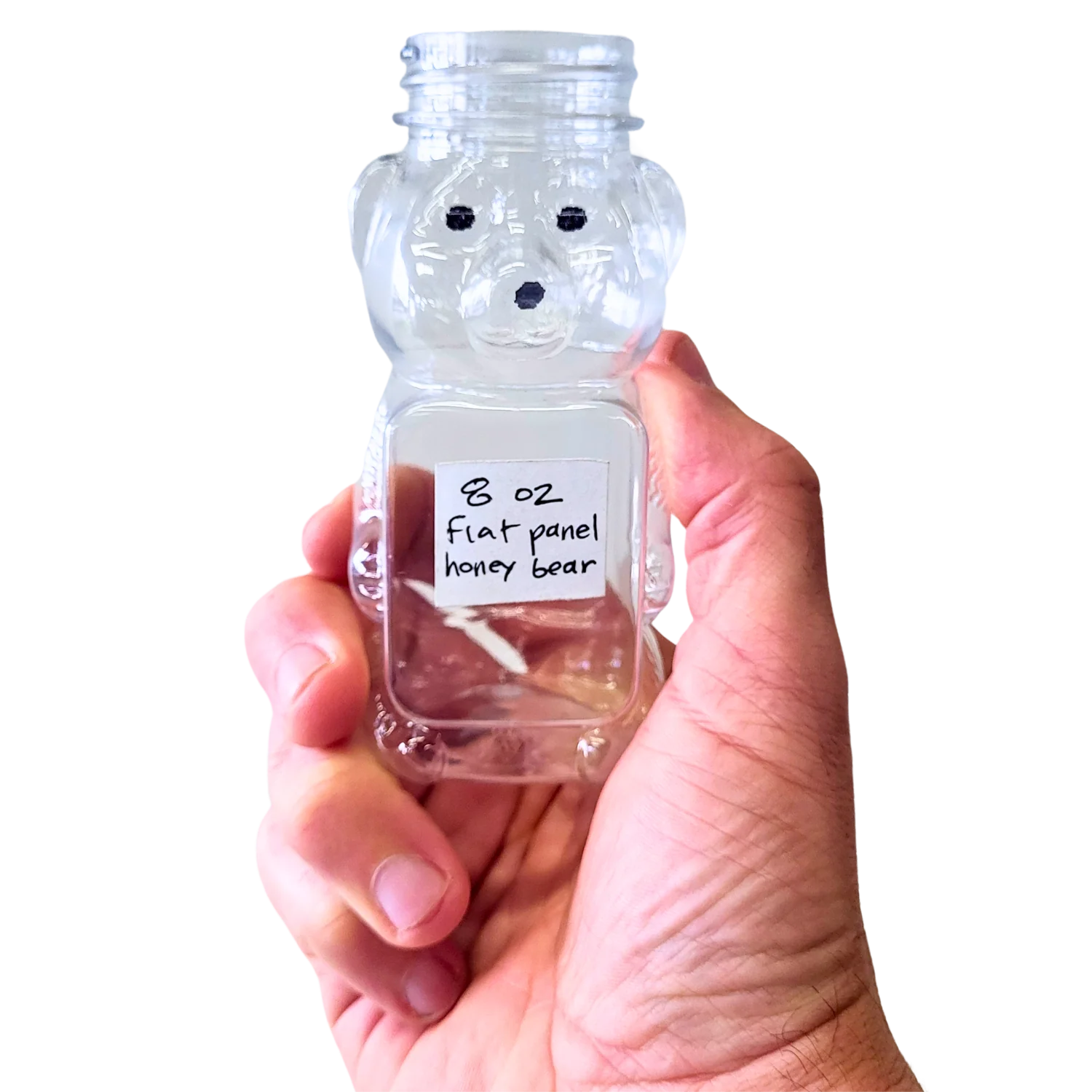 8 oz Plastic Flat Panel Honey Bears - Image 3
