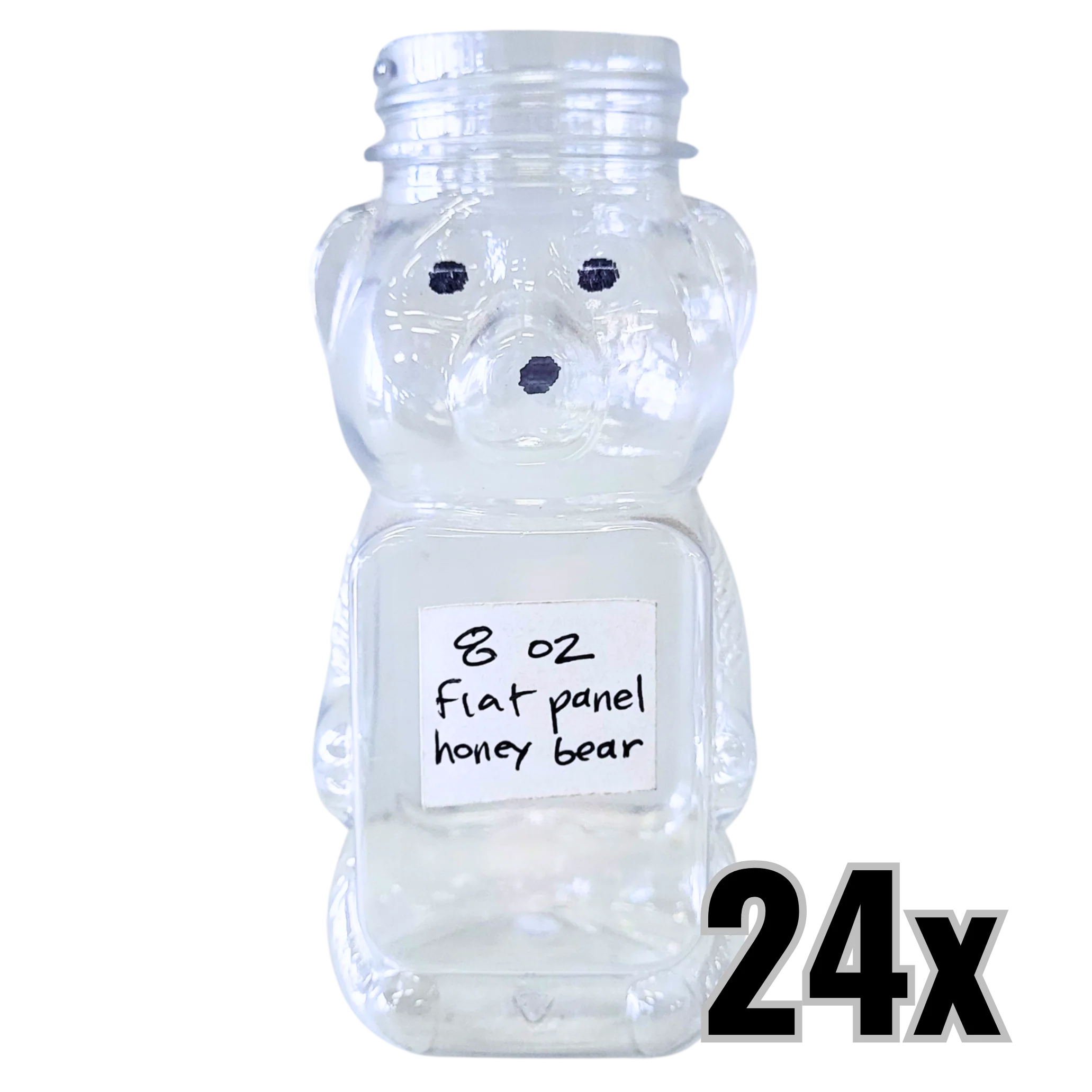 8 oz Plastic Flat Panel Honey Bears - Image 5