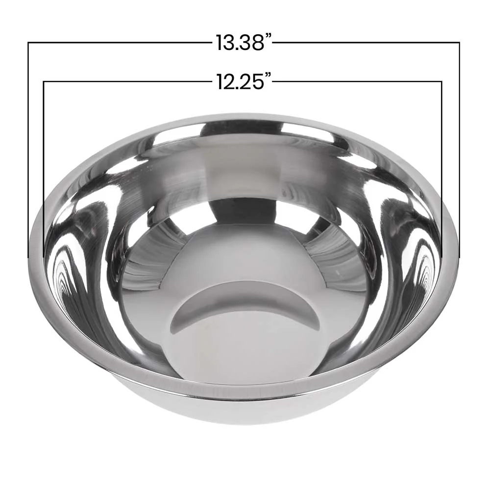 8-Qt Extra Heavy Stainless Steel Mixing Bowl - Image 7