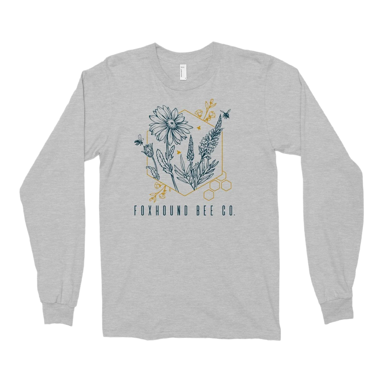Abstract Flower Long Sleeve Tee Shirt - Image 2