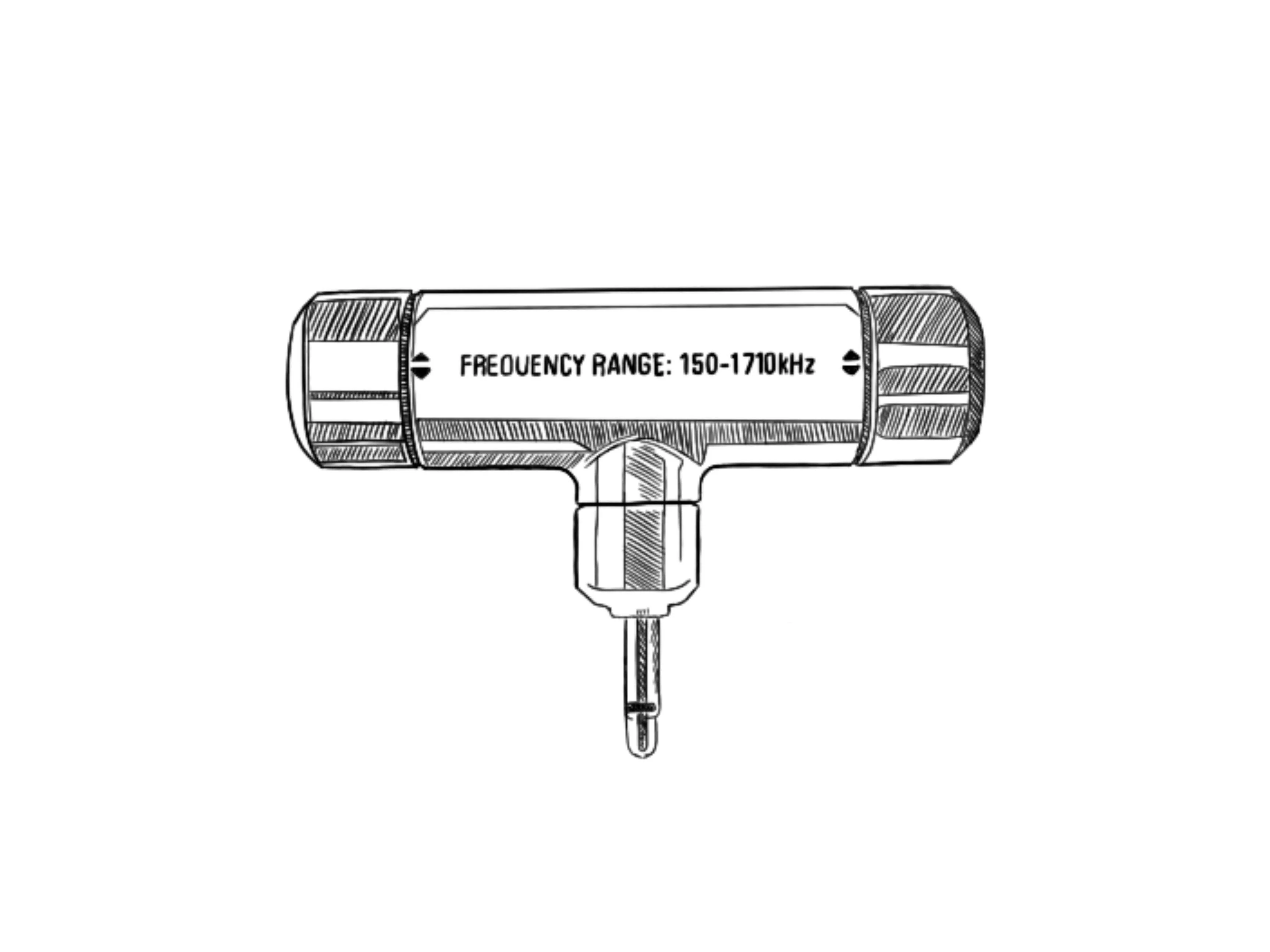 AM Ferrite Swivel Antenna For GP-5 / GP-7 SSB Radio - Organic Gray - Image 3