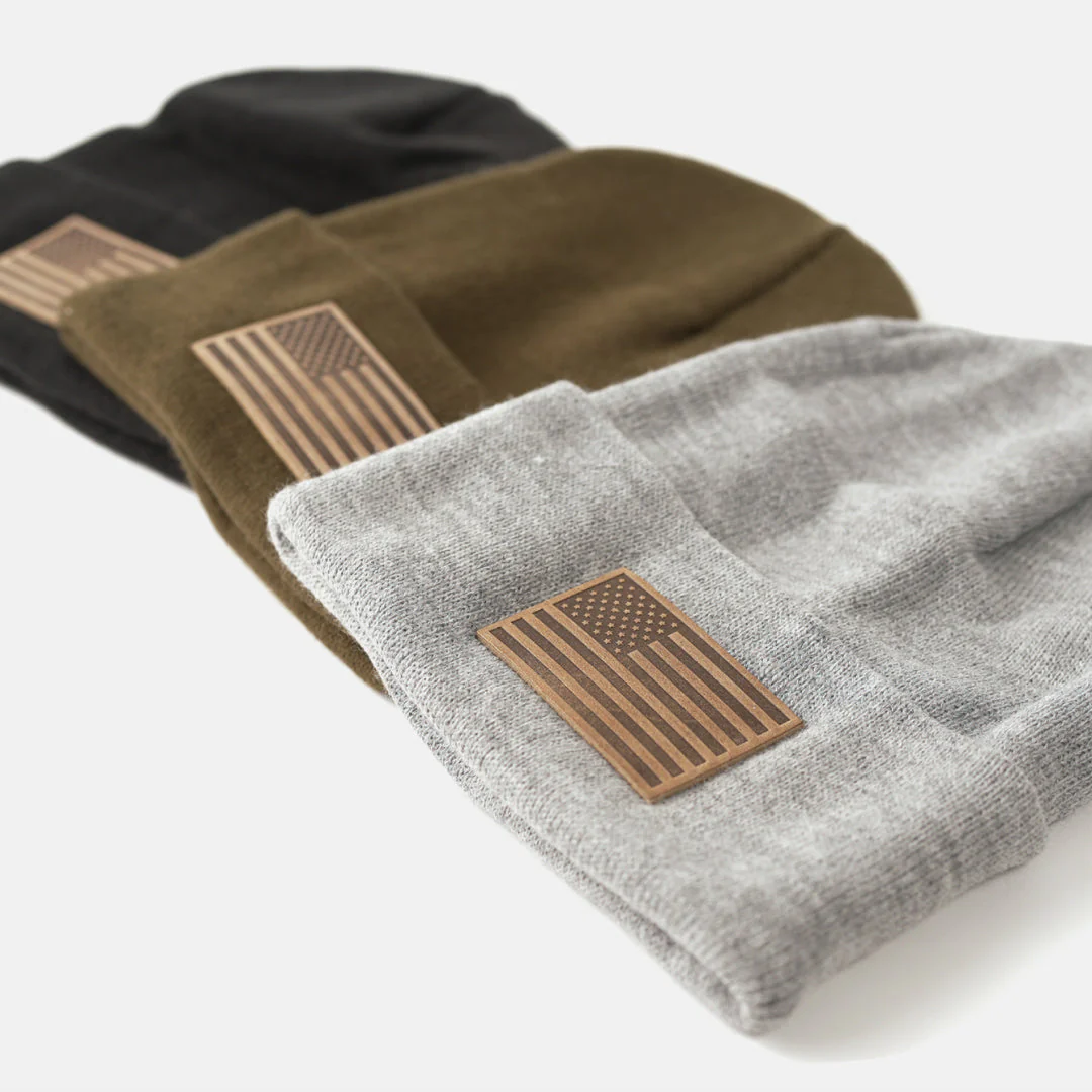 American Flag Knit Beanie - Image 2