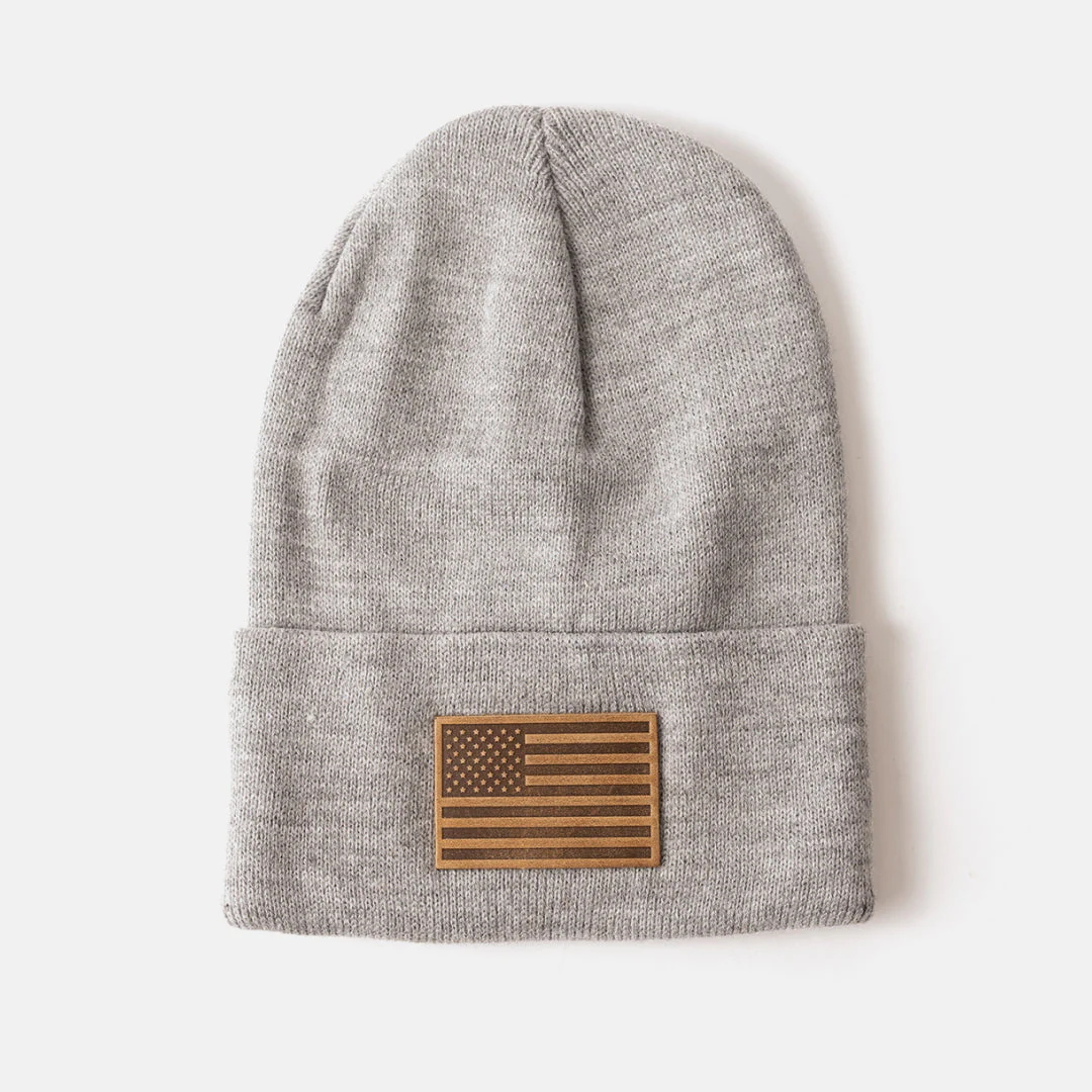 American Flag Knit Beanie - Image 3