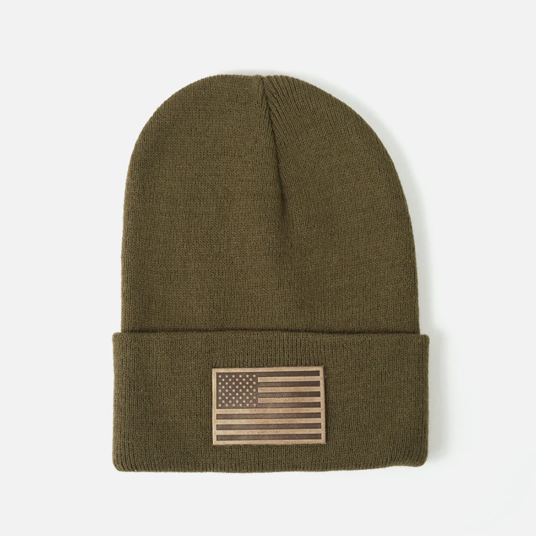 American Flag Knit Beanie - Image 4