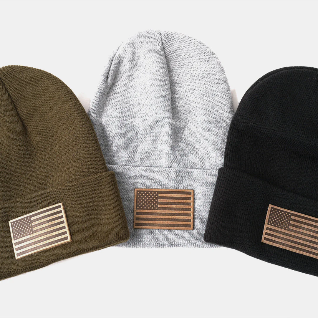 American Flag Knit Beanie - Image 6