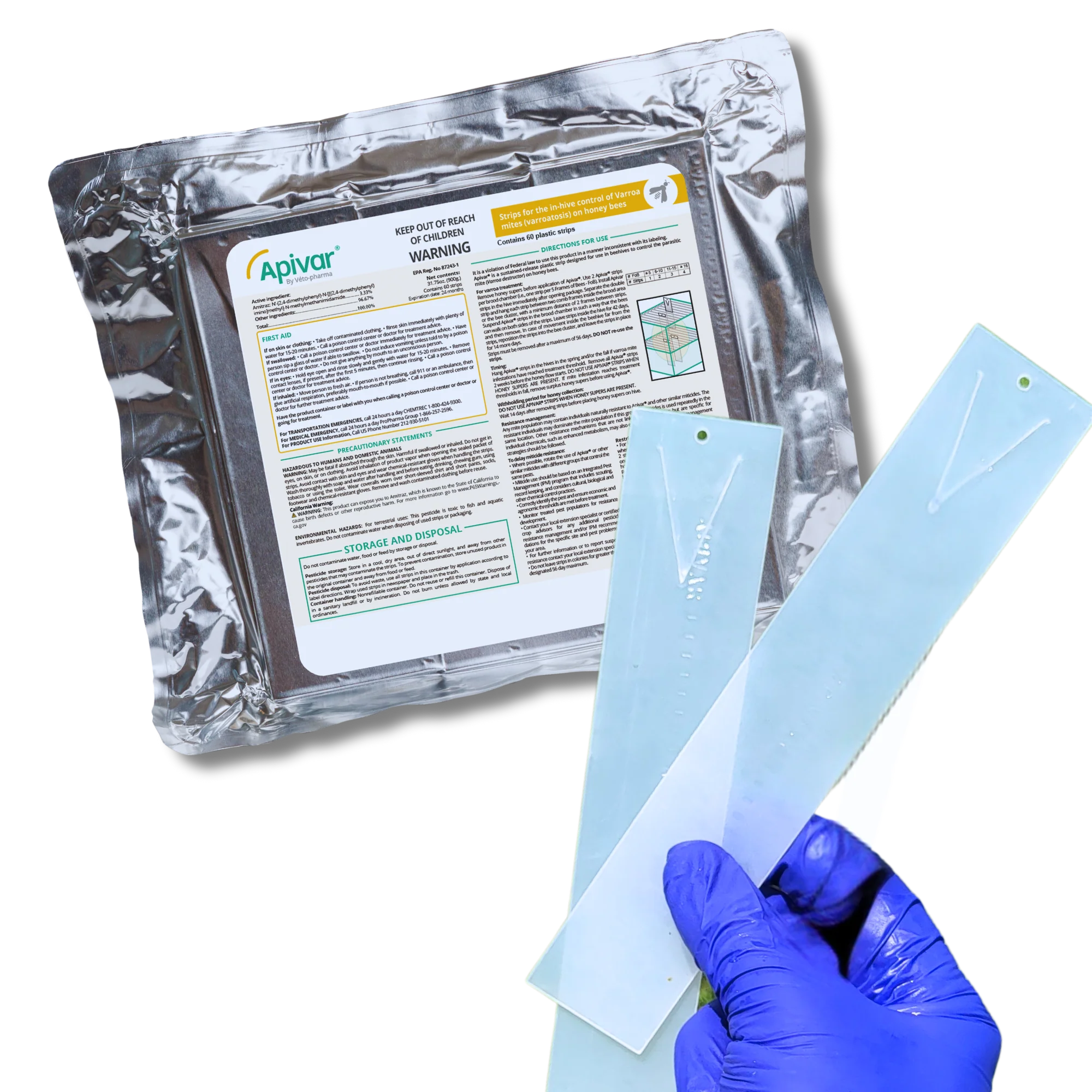 Apivar Original + Apivar 2.0 Varroa Mite Strips - Image 6