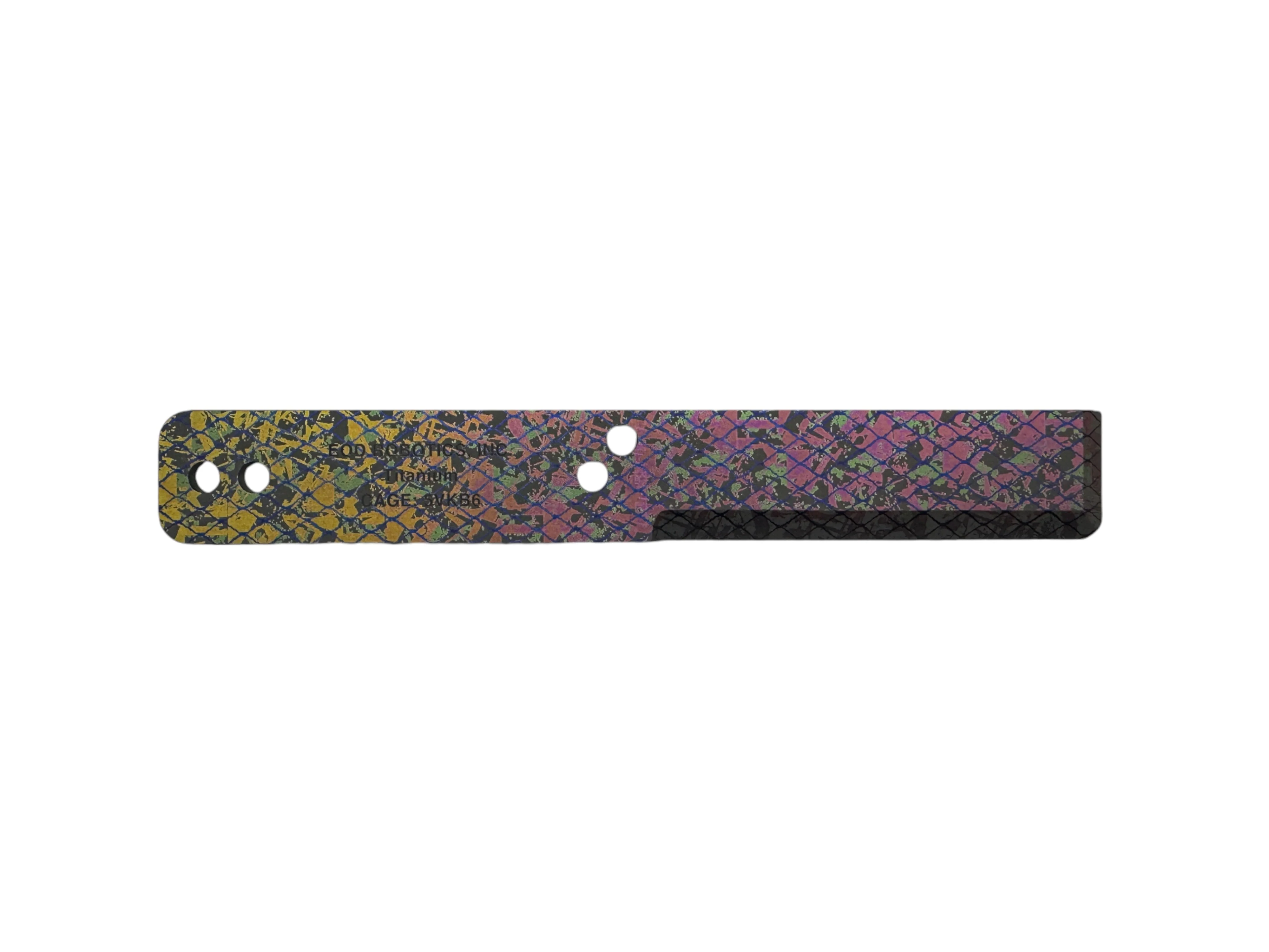 Aurora Pattern - Tumbled Titanium EOD Robotics Breacher Bar ( 2 Sizes ) - Image 5