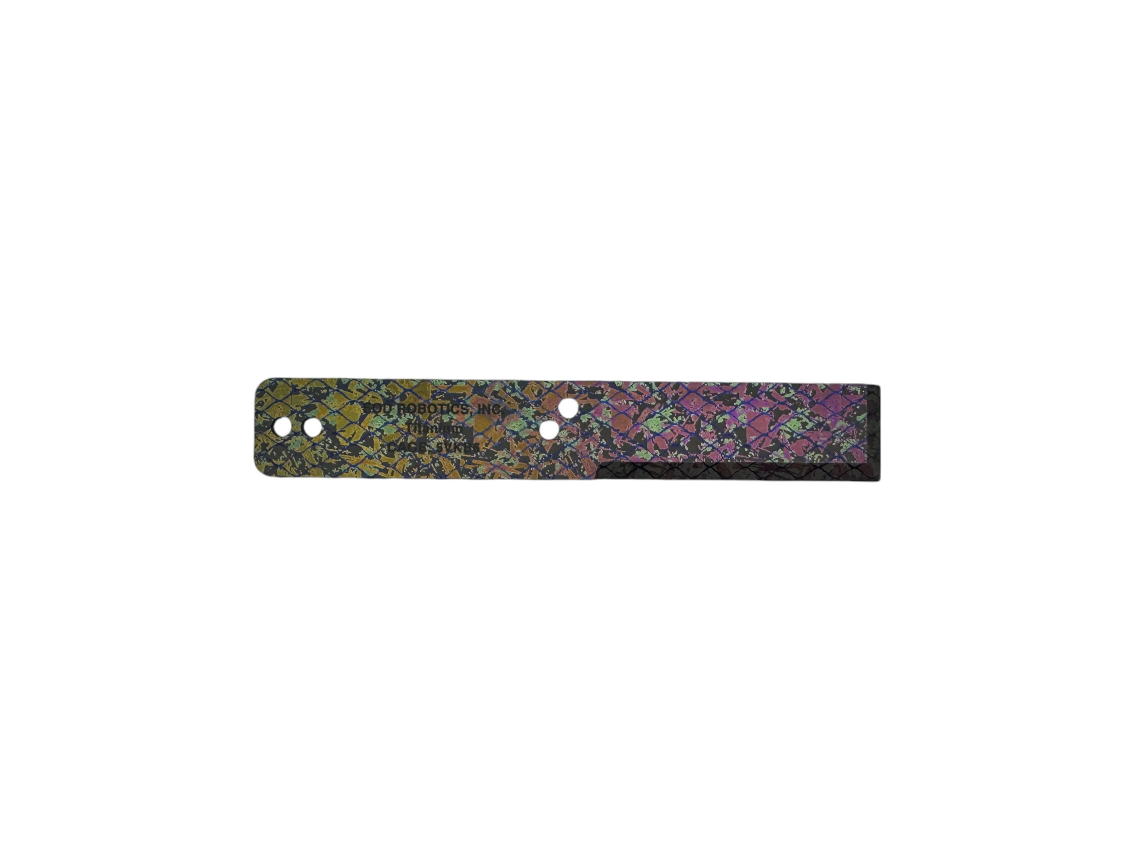 Aurora Pattern - Tumbled Titanium EOD Robotics Breacher Bar ( 2 Sizes ) - Image 6