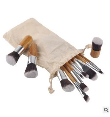 Bamboo 11-Piece Makeup Brush Set - Image 3
