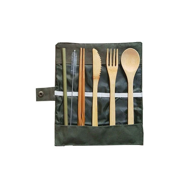 Bamboo Travel Utensil Set - Image 4