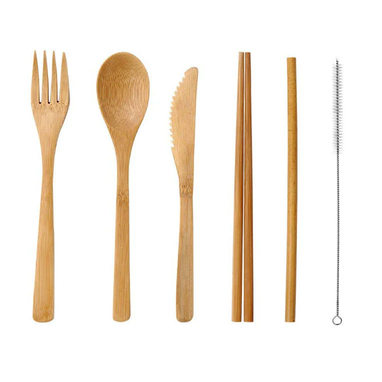 Bamboo Travel Utensil Set - Image 6