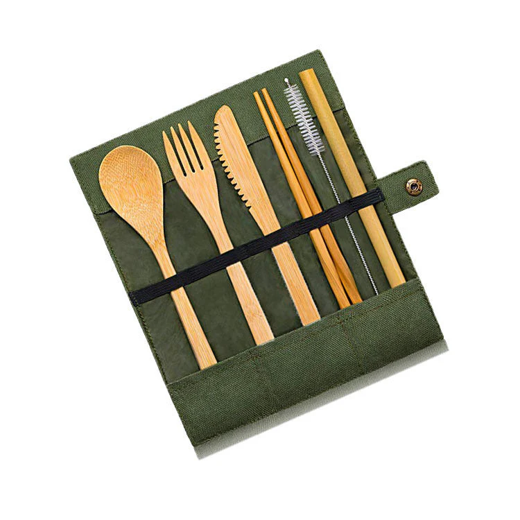 Bamboo Travel Utensil Set - Image 7