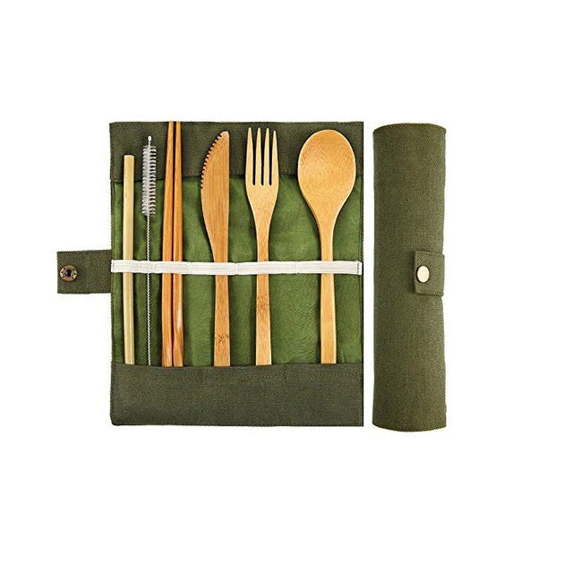 Bamboo Travel Utensil Set - Image 8